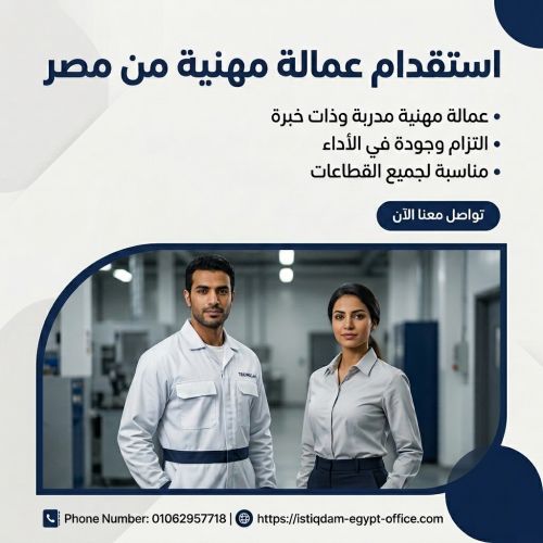 استقدام عمالة مهنية من مصر